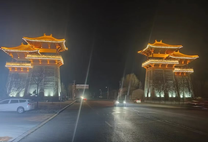 山东德州四女寺镇的春节亮化-4