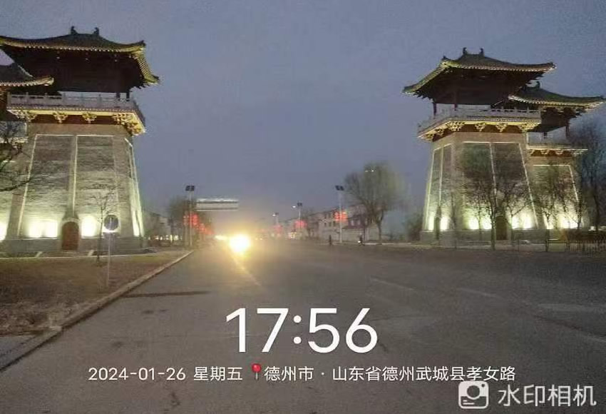 山东德州四女寺镇的春节亮化-5